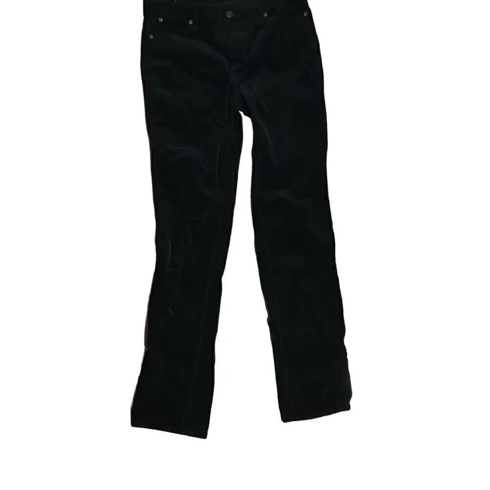 Talbots flawless five pocket black corduroy jeans straight leg. Size 2.